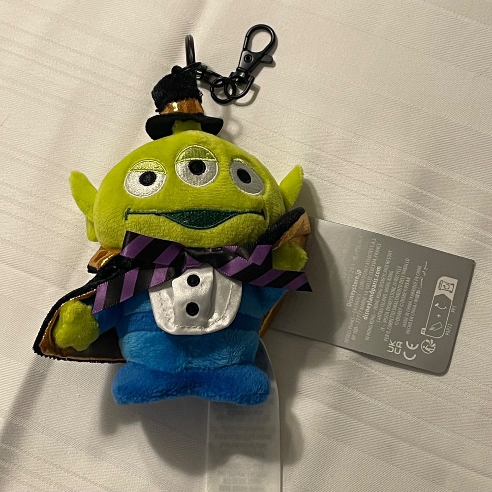 Disney Parks 2026 WDW Toy Story Pixar Little Green Men Alien Plush Bag Charm New